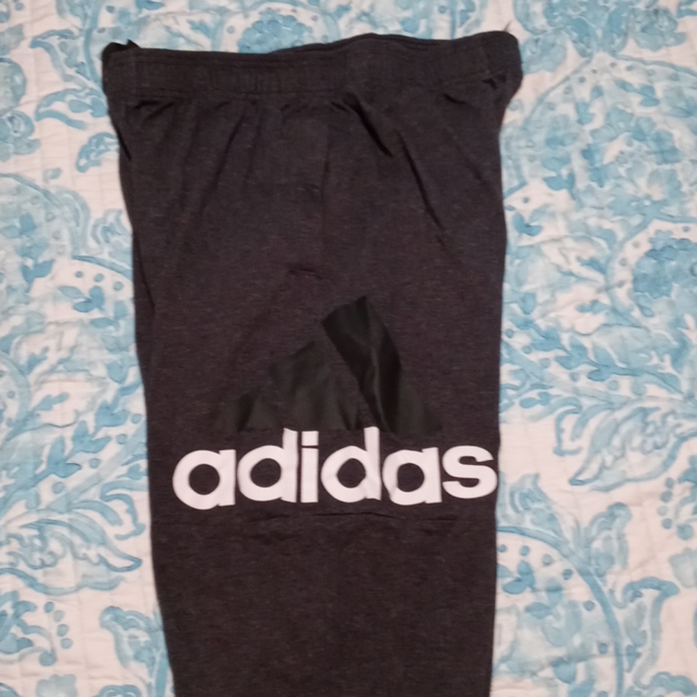 Grey Adidas sweatpants